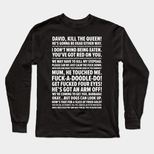 Shaun of the Dead Quotes Long Sleeve T-Shirt